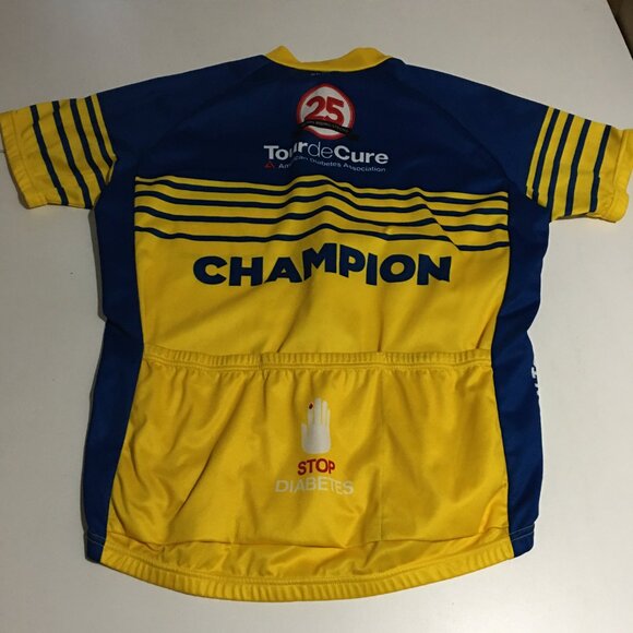 Lot of 3 Primal Wear Mens Large Cycling Jersey and Jacket Diabetes Yellow - Picture 5 of 14